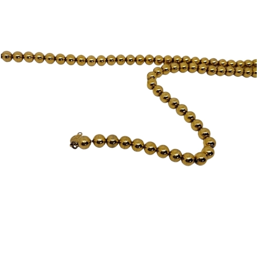 Vintage‎ Napier Gold Tone Beaded Necklace 24" - Picture 4 of 6